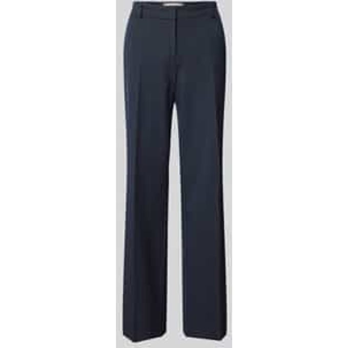 Straight leg pantalon met persplooien