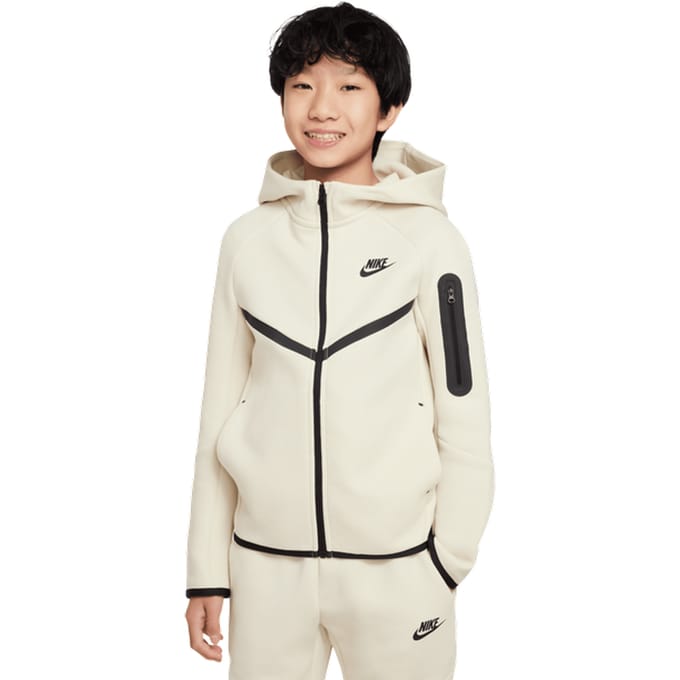 Nike Tech Fleece Hoodies Kinder - Beige - Maat 122 - 128 CM - Poly Fleece