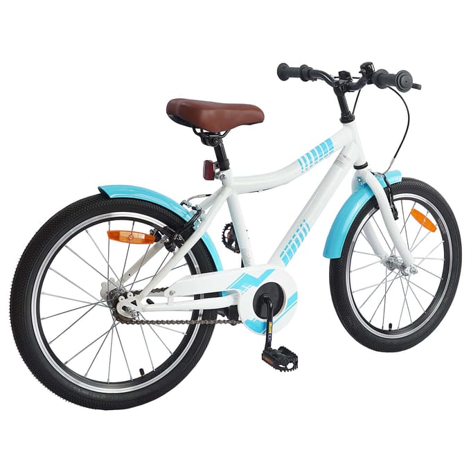 vidaXL - Kinderfiets - 18 - Inch - voor - 5-7 - jaar - oud - Lichtblauw