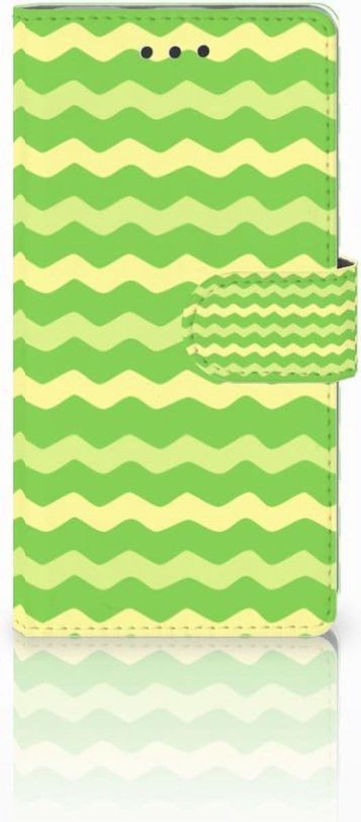 Huawei Ascend P8 Lite Telefoon Hoesje Waves Green