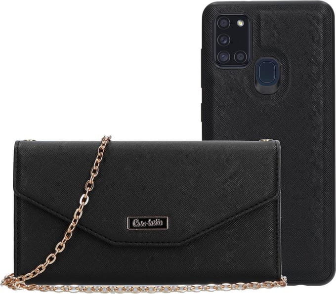 Casetastic Clutch Samsung Galaxy A21s (2020) - Zwart