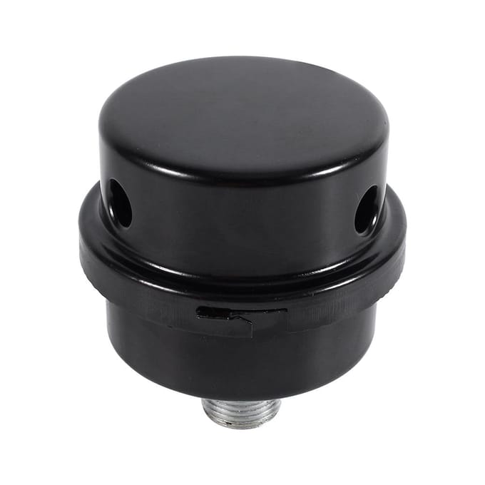 Zwart IJzer Luchtcompressor Inlaatfilter Demper Geluiddemper Draad 3/8  16MM