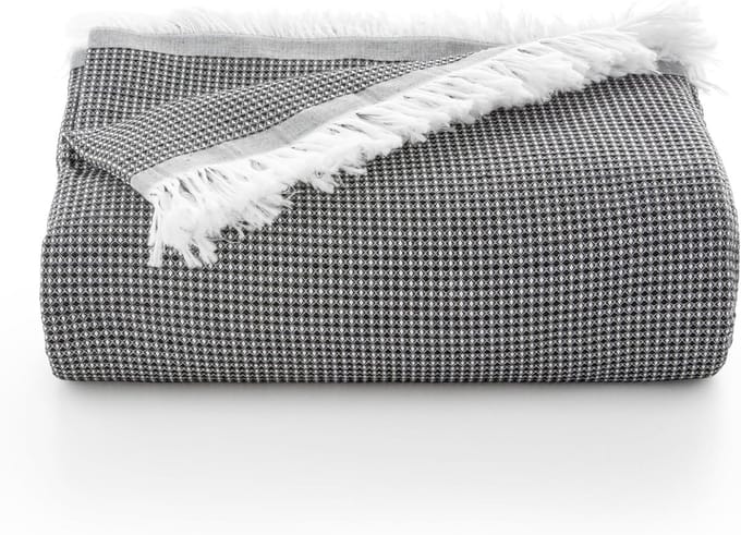 Multifunctioneel Bedtextiel met Wafelstructuur, Zacht Katoen, 180 x 140 cm