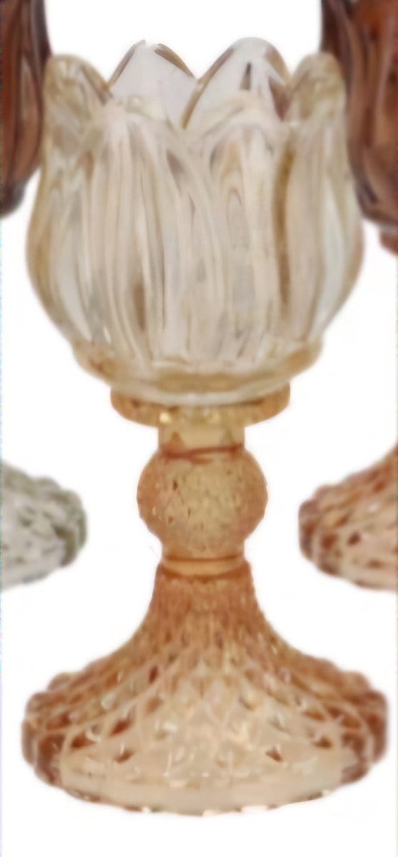 Bicolore earthy terra bloom t-light 8x15cm