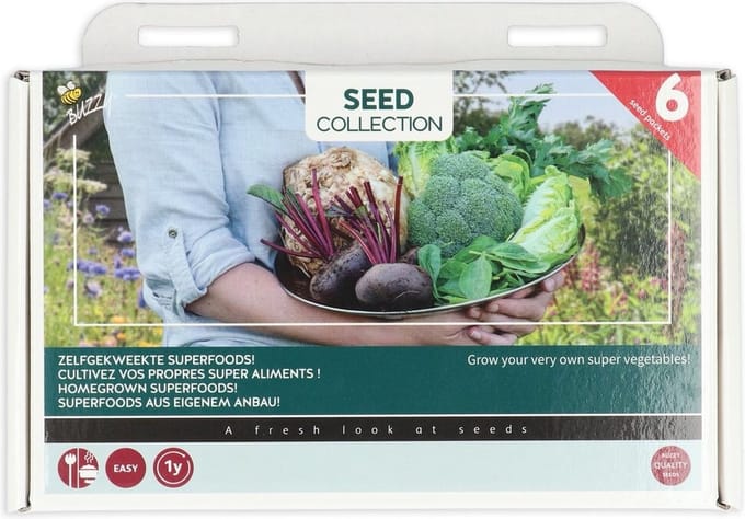 Buzzy Collection Kweekset 6 Zelfgekweekte Superfoods - 1 set
