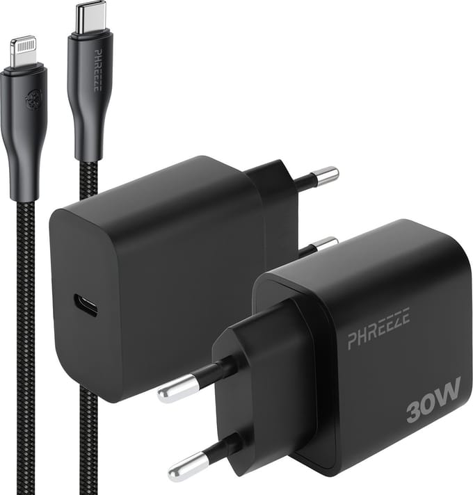 Usb C snellader 30 W geschikt voor iPhone en iPad met Lightning kabel - Power Delivery oplader