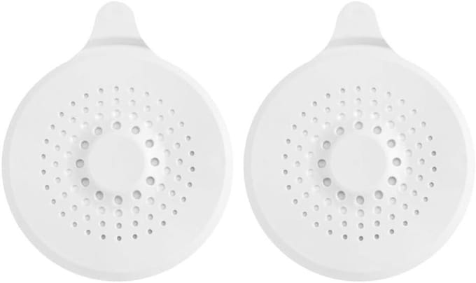 Afvoerzeef - Haarvanger Douche - Verstopping Voorkomen - Sterke Zuignap - 17x14cm - Wit