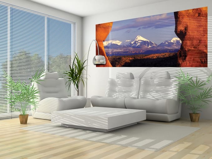 View Rock Mountains Nature Photo Wallcovering