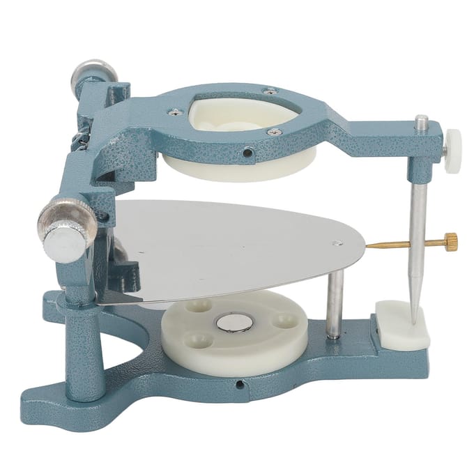 Magnetische Kunstgebit Articulator Roestvrij Staal Gesimuleerd Kauwgewricht Grote Maat Tandheelkundige Articulator Type B white