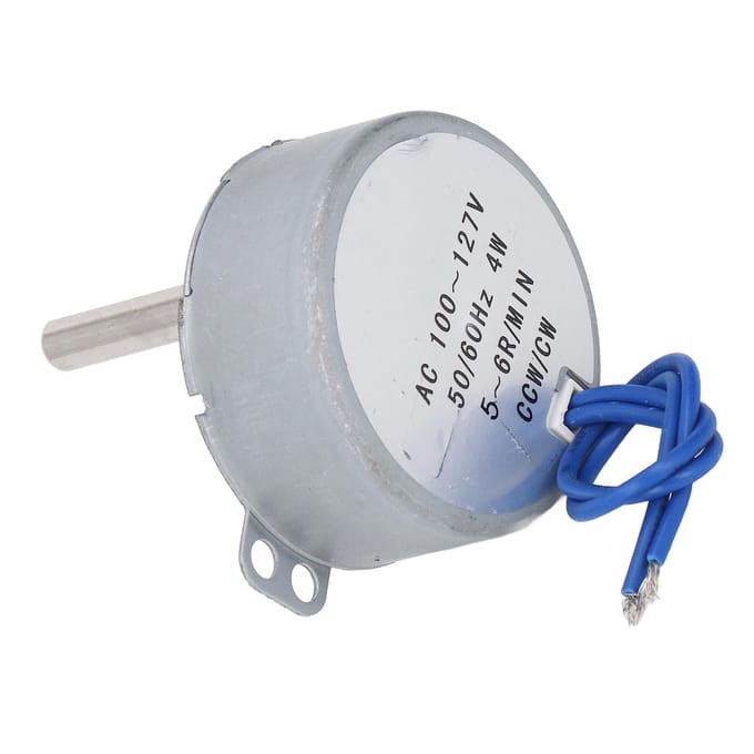 Synchrone Motor AC 100?127V 5?6RPM 4W CW CCW Synchrone Motor 28mm Lengte 6.5mm Diameter As