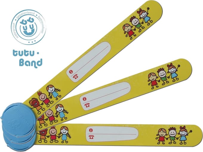 Tutu-Band polsbandjes - Set van 2 SOS naambandjes voor kinderen - Kinderen