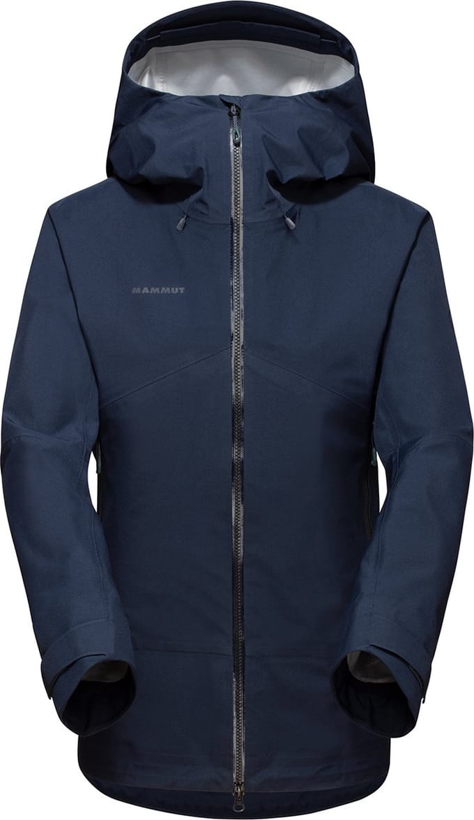 Mammut Crater HS Hooded Jacket - Regenjas - Dames Marine / Black XS