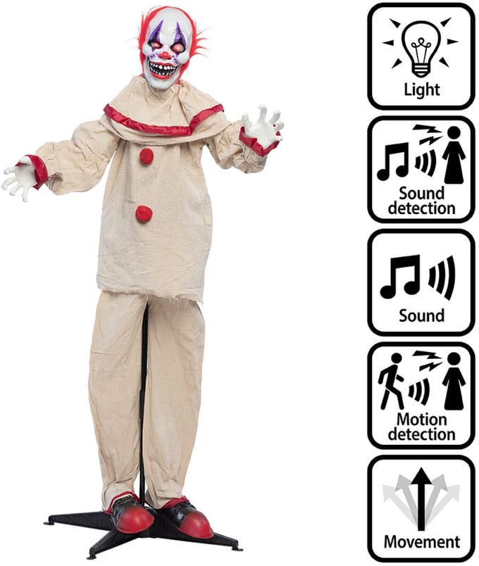 Halloween Bewegende Pop Enge Clown.