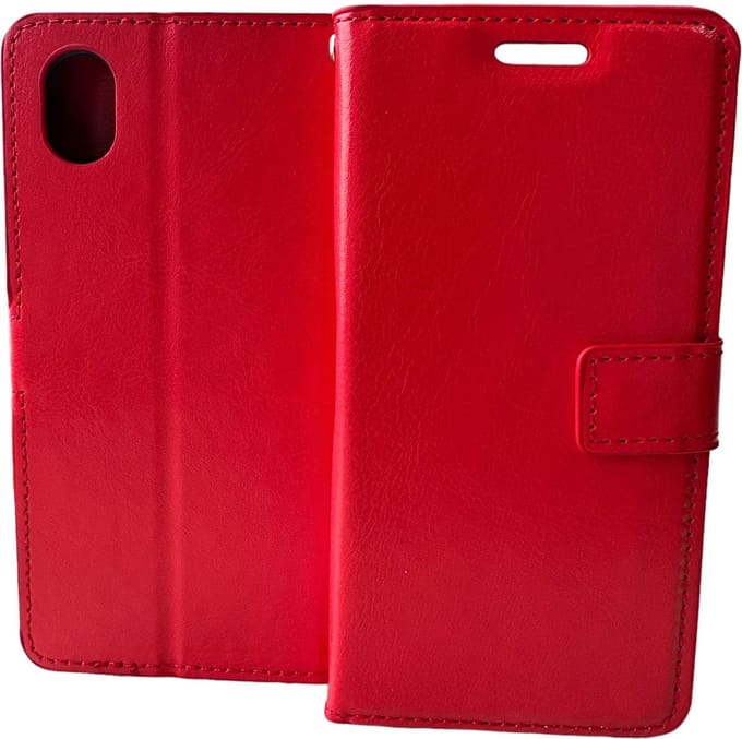 Portemonnee Book Case Hoesje Geschikt voor: Samsung Galaxy A01 Core (2020) - Rood