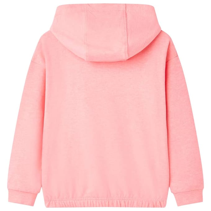 vidaXL Kindertrui met capuchon 116 felroze