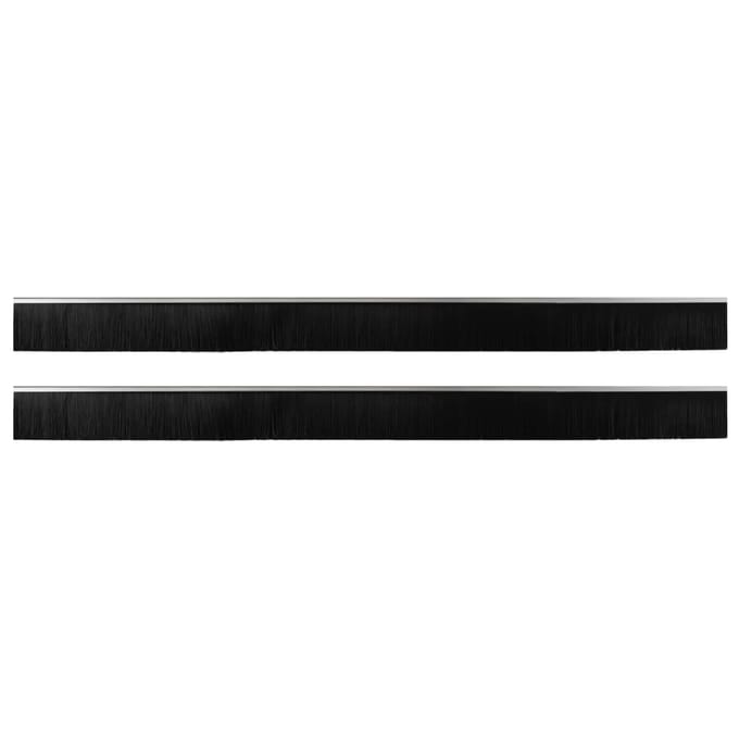 vidaXL - Zelfklevende - Deurborstels - 2 - st - zilver - 100 - cm - Aluminiumlegering