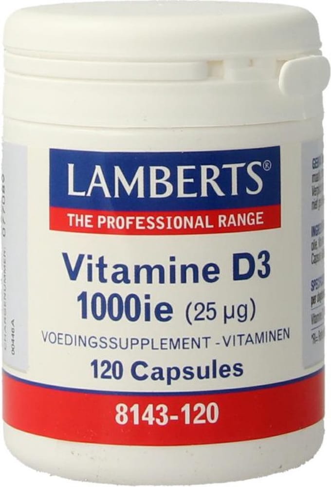 Lamberts Vitamine D3 1000IE/25mcg 120 Capsules