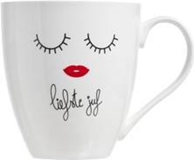 Cosy & Trendy Beker 55cl Deco 'liefste Juf'