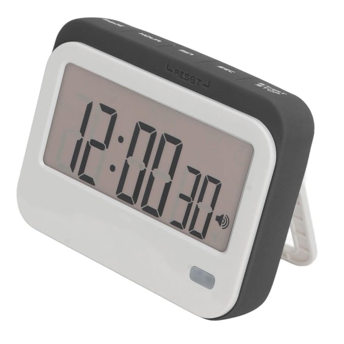 Grote Cijfers Digitale Timer Wekker Stil Kleine Digitale Keukentimer voor Koken Leren gray