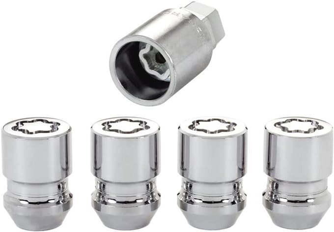 Slotmoerenset M12x1.25 - Konisch - 32.5mm Lengte en 21mm Kop
