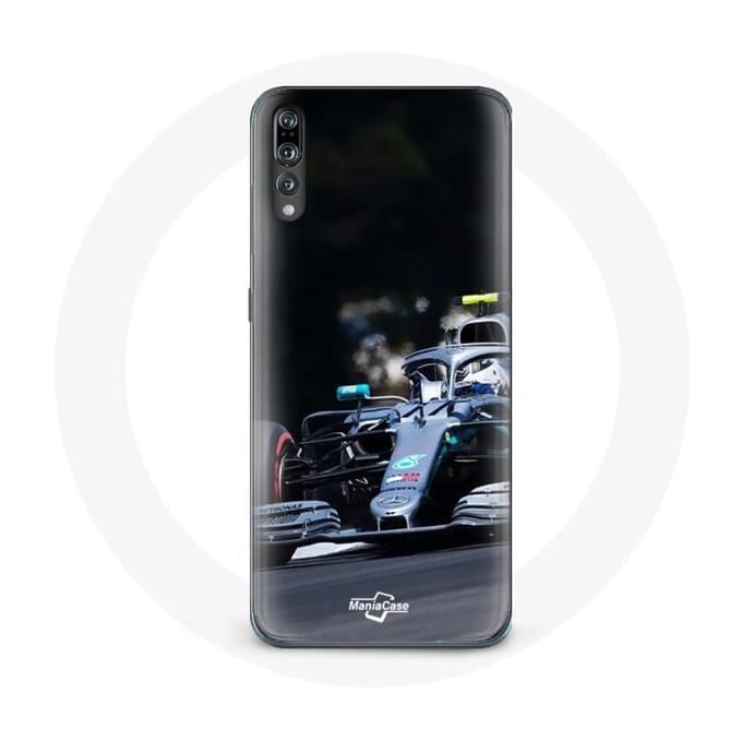 Coque pour Huawei P20 pro Formule 1 Valtteri Bottas Pilote automobile F1 Noir