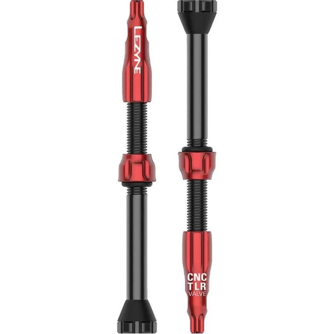 LEZYNE Bandenplakkers CNC TLR TUBELESS VALVE 44MM RED