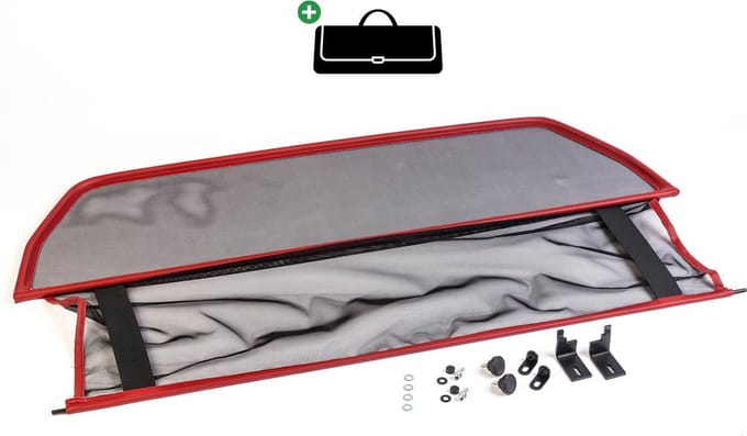 Windscherm Mercedes CLK W208 | 1997-2003 | incl. luxe opbergtas | Rood
