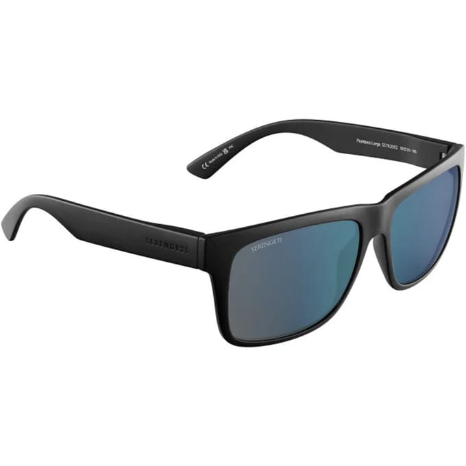 Serengeti Positano Large SS782002 - Matte Black - Polarized 555NM Blue