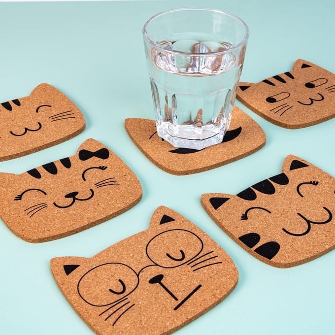 Winkee Kattenfamilie Onderzetters
