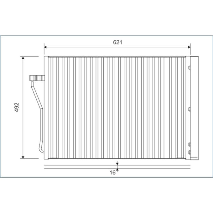 Condensator, airconditioning VALEO 812879