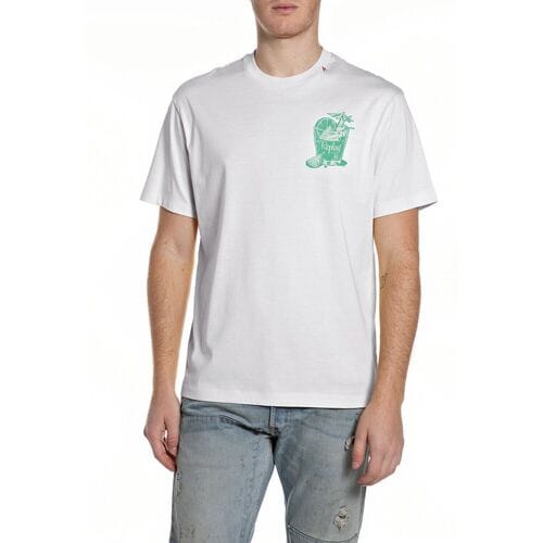 Replay M3338 .000.2660 T-shirt Met Korte Mouwen Wit S Man