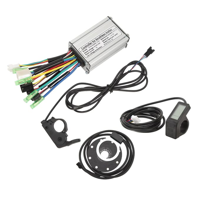 Elektrische Fiets Ombouwset Professionele KT 15A Controller LCD4 Paneel TT009 Duimgas Set voor black