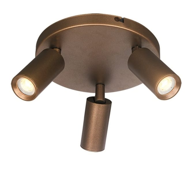 Freelight - Spot Scolo 3 lichts Ø 18 cm brons goud
