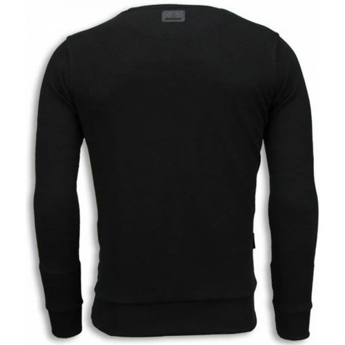 Local Fanatic El padrino two faced digital rhinestone sweater