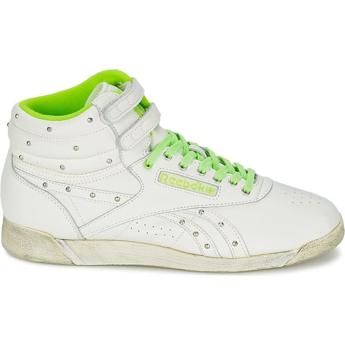 Reebok Freestyle Hi Vintage Witte Damestrainers