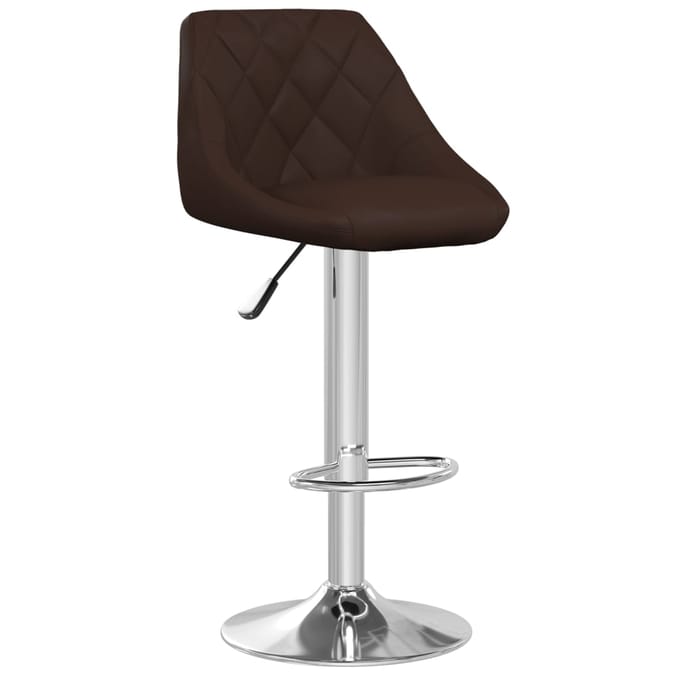 vidaXL - Barstoelen - 2 - st - kunstleer - bruin