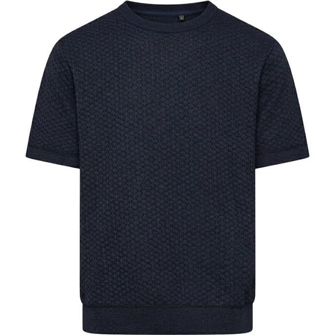 Duck and Cover Heren Mataso Jacquard T-shirt (Blauw)