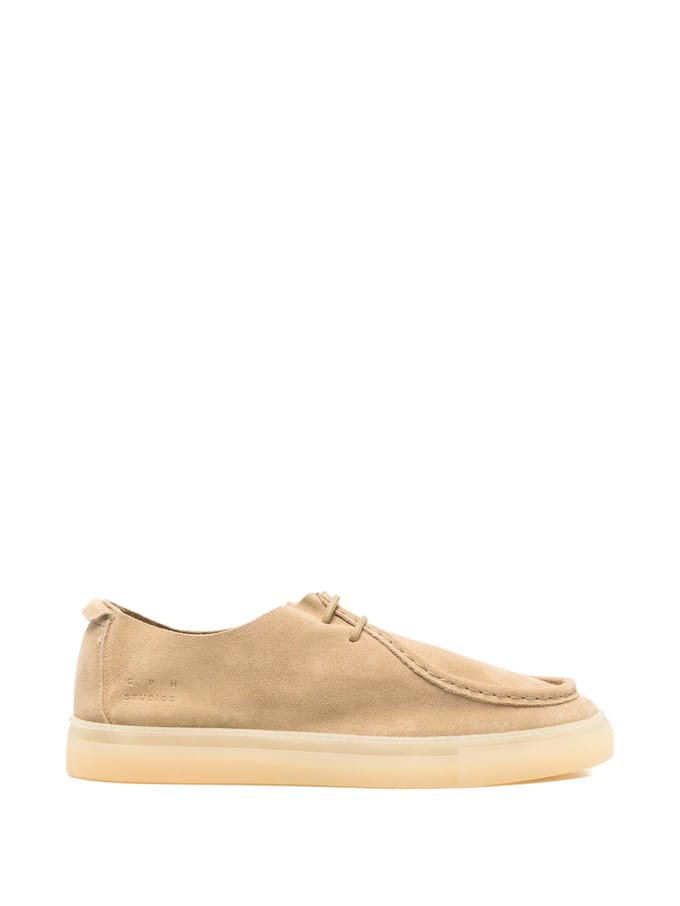 Copenhagen heren veterschoen Charles suède beige