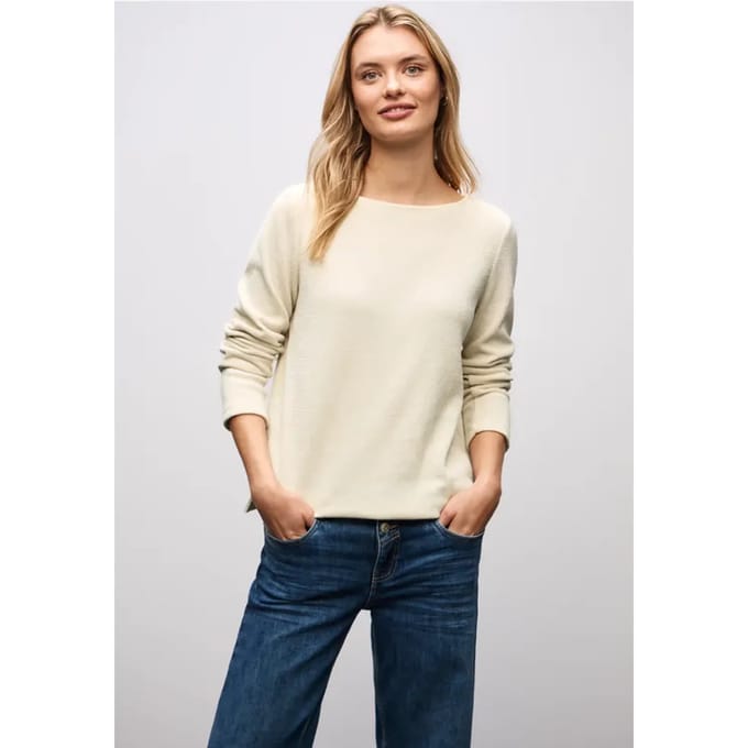 Shirt met boothals