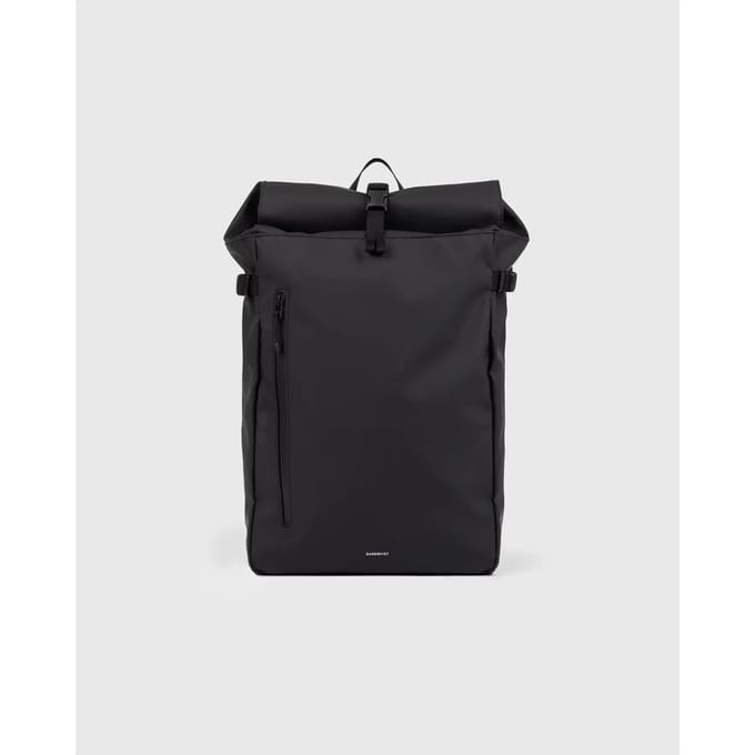 Sandqvist Stream Slim Rolltop L Black Rugzak