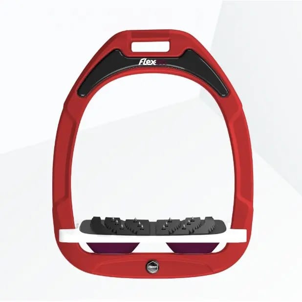 Ultra Grip Ingelaste Beugels Rood/Wit/Pruim Flex-On Green Composite