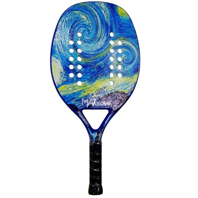 MAXSONG Carbon Strandracket Strandbal Sportracket Koolstofvezel Plaat Racket Rugzak Bedrukt Logo