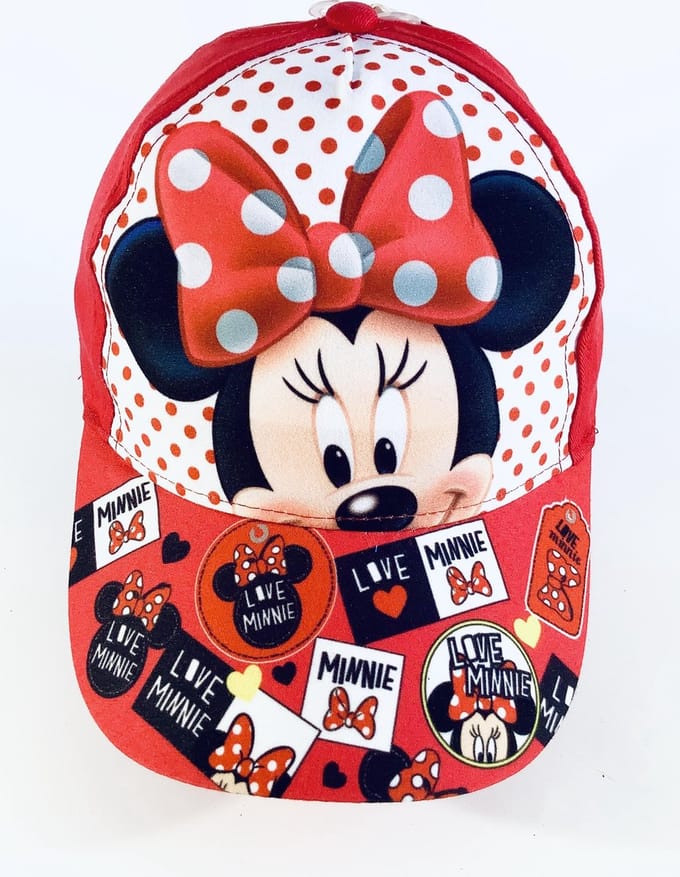 Minnie Mouse cap rood 54cm 5-10 jaar