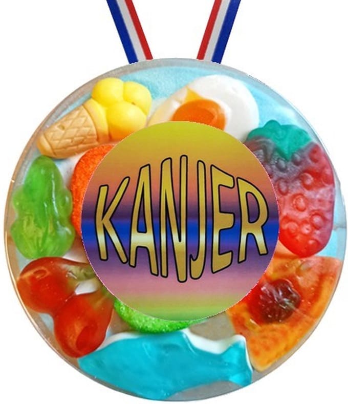 Snoep Medaille Kanjer - 5 stuks