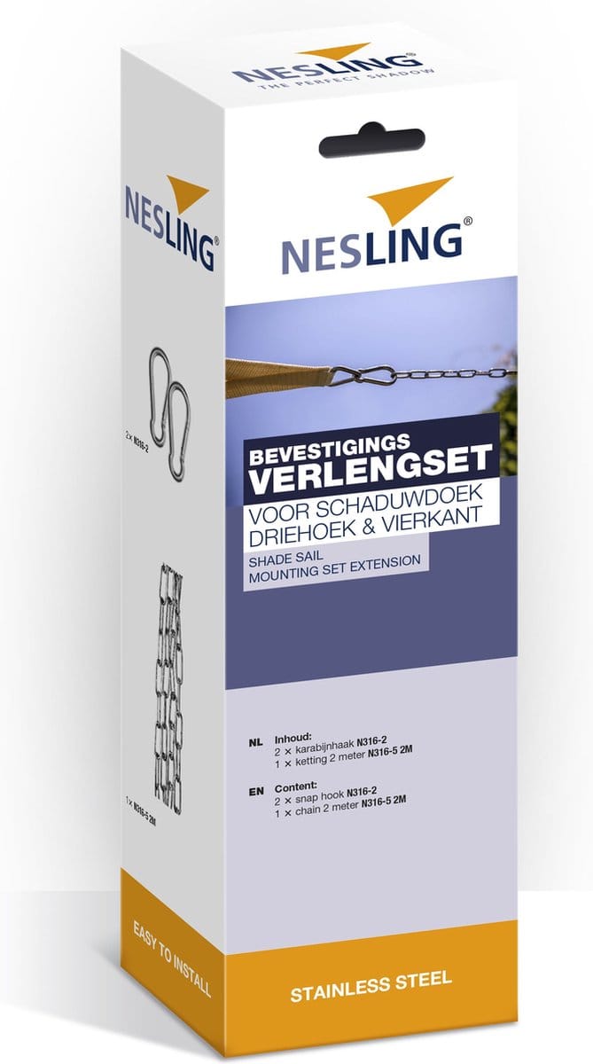 Verlengset schaduwdoek