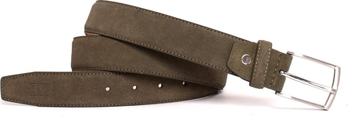 TRESANTI | ESRA I Klassieke suede riem | Olive | Size 85