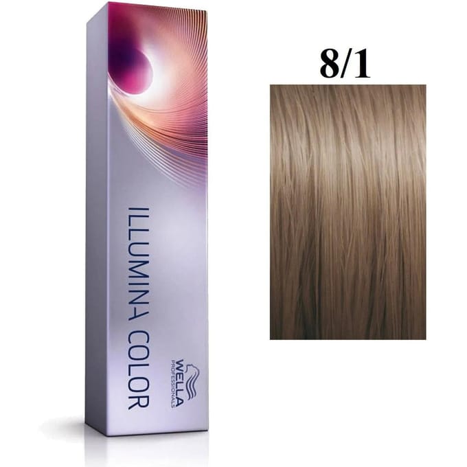 Wella Professionals, Illumina Color, Permanente Haarkleur, 8/1 , 60 ml