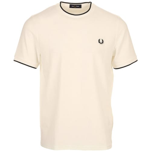 Fred Perry Trim Detail Crepe Pique T-Shirt