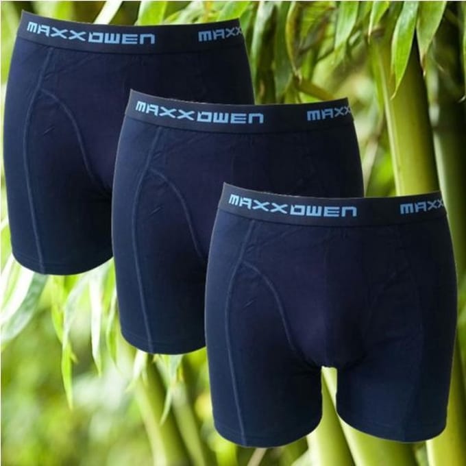 Maxx Owen Bamboo Heren boxershorts 3-pack maat XXL Marine