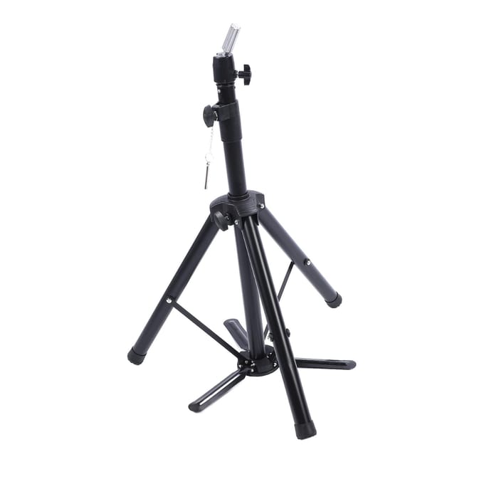Verstelbare Kappers Oefen Mannequin Mannequin Hoofd Statief Standaard Mannequin Pruik Poppenhoofd Houder black
